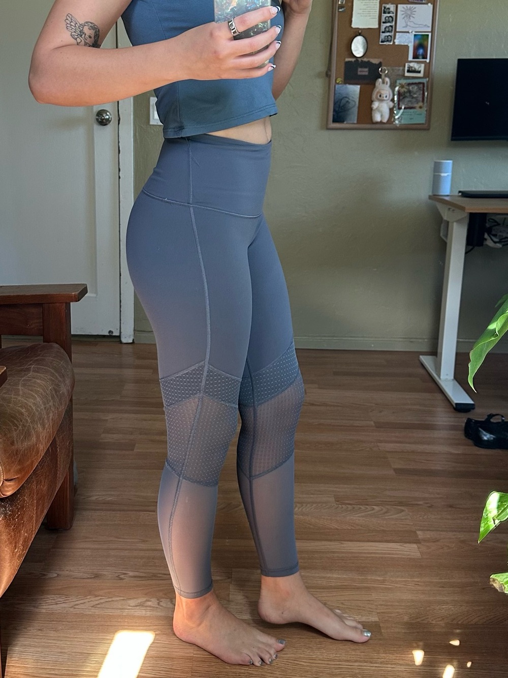 Mesh Panel Leggings